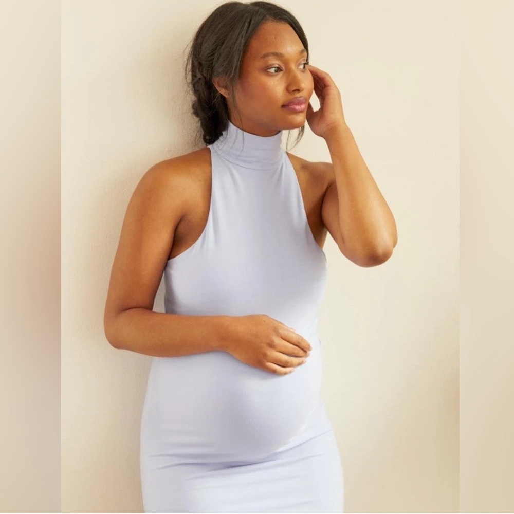 Hatch Women's Midi Dress in Lavender NWT